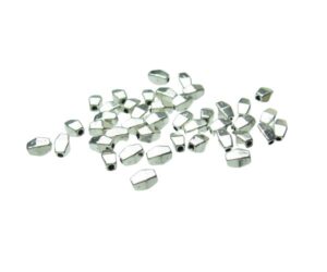 silver bicone spacer beads