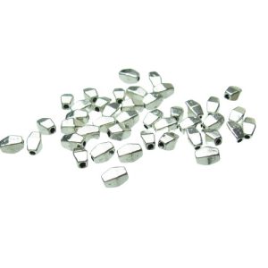 silver bicone spacer beads