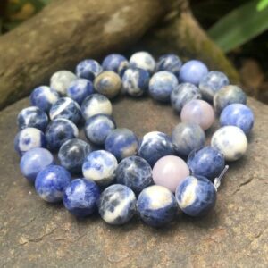 sodalite b grade 10mm round gemstone beads