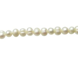 white potato freshwater pearls