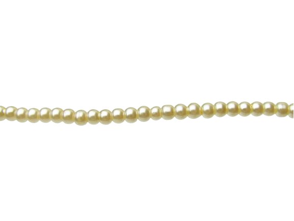 light yellow glass pearls