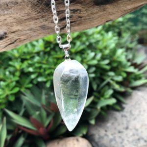 clear quartz pendant