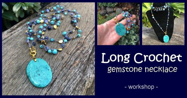 Long Crochet Gemstone Necklace Class [2PM] 15th June 2024 - Image 2