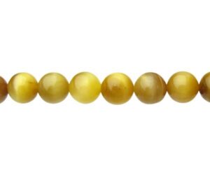 golden tiger eye 10mm round gemstone beads
