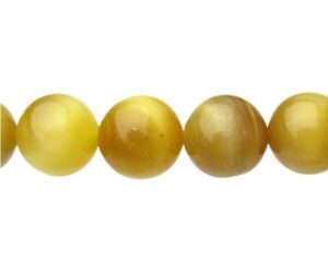 golden tiger eye 10mm round gemstone beads