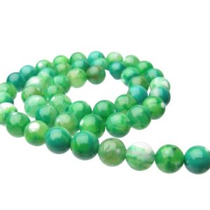 green agate round gemstone beads 8mm australia