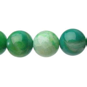 green agate round gemstone beads 8mm australia