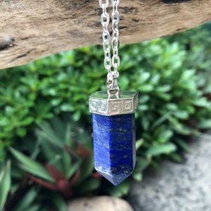 lapis lazuli point pendant