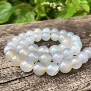 light blue agate beads 10mm