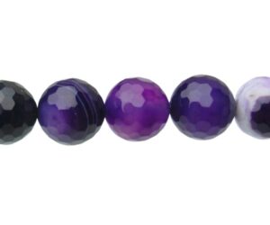 purple agate 10mm round beads