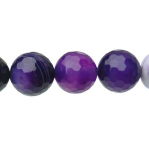 purple agate 10mm round beads