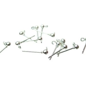 silver stud earrings