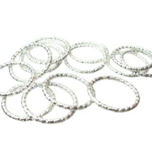 twisted large jump rings