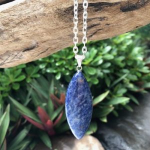 sodalite gemstone pendant natural