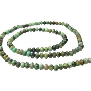 african turquoise faceted rondelle gemstone beads