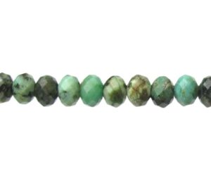 african turquoise faceted rondelle gemstone beads