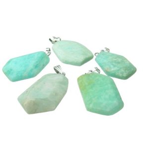amazonite gemstone pendant