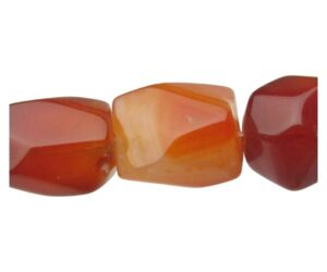 carnelian large faceted nugget gemstone beads