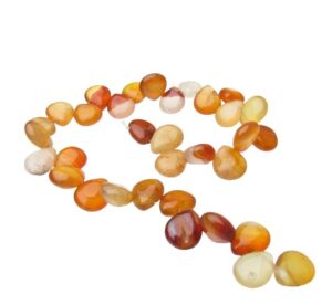 carnelian teardrop gemstone beads