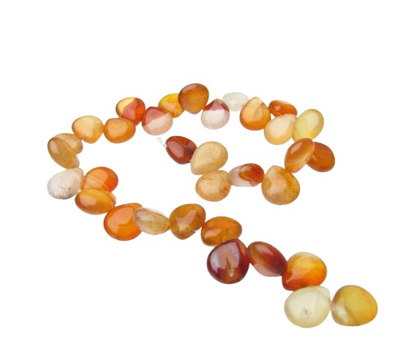 carnelian teardrop gemstone beads