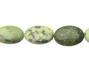 chrysoprase gemstone oval beads