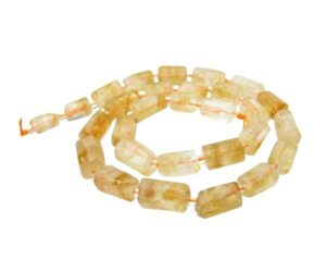 citrine tube gemstone beads natural