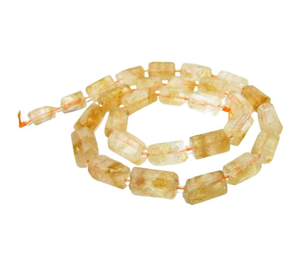 citrine tube gemstone beads natural