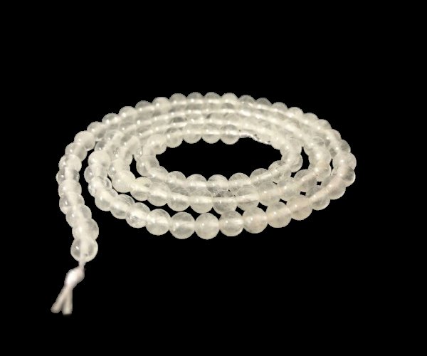clear quartz 4mm round gemstone beads b grade