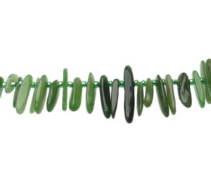 green nephrite jade nugget beads