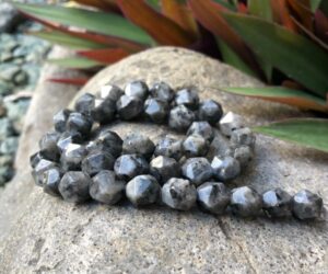larvikite faceted nugget gemstone beads natural crystals australia