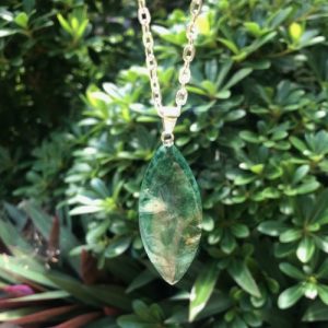 moss agate gemstone pendant australia