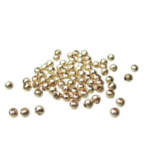 rose gold 3mm round spacer beads