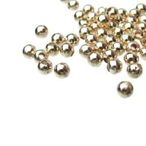 rose gold 4mm spacer beads