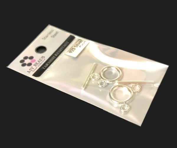 tarnish resistant silver toggle clasp