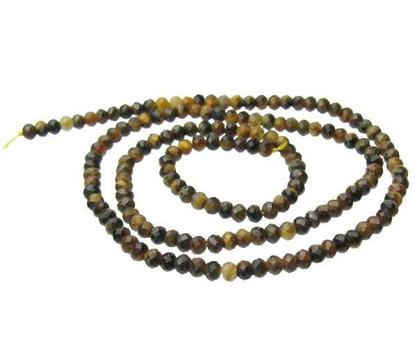 tiger eye tiny rondelle gemstone beads