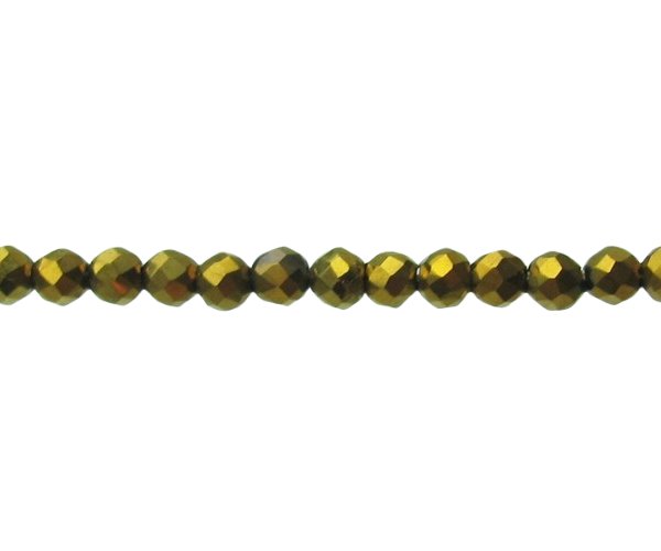 brass tiny crystal round beads 3mm