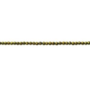 brass tiny crystal round beads 3mm