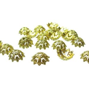 gold bead caps