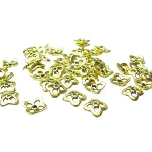 gold bead caps