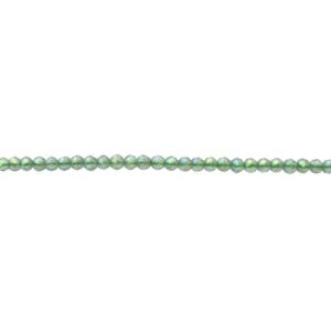 green ab tiny crystal round beads 3mm