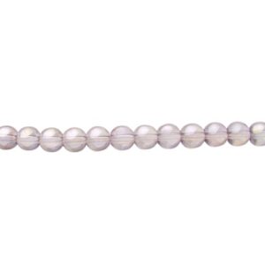 pink ab glass round beads 8mm
