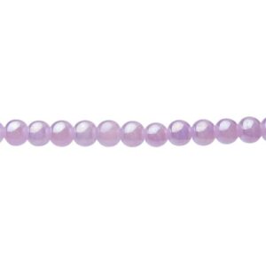Light Purple AB Glass Round Beads – 8mm [strand]