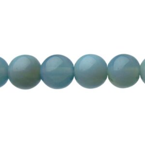 slate blue agate look glass round beads 8mm australia