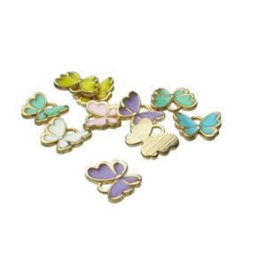 mixed enamel butterfly charms