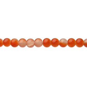 orange glass round beads 8mm australia
