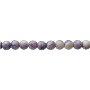 purple marble glass round beads 8mm australia