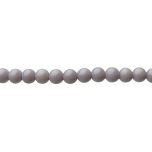 solid purple glass beads 8mm