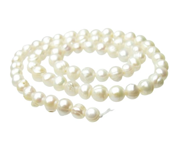 white small potato freshwater pearls 6mm australia natural
