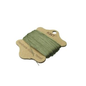 olive green waxed nylon cord for bead knotting mala necklaces