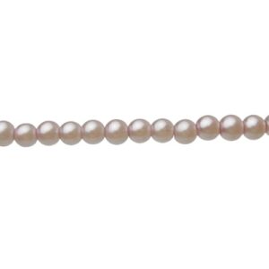 pearlised pink glass beads